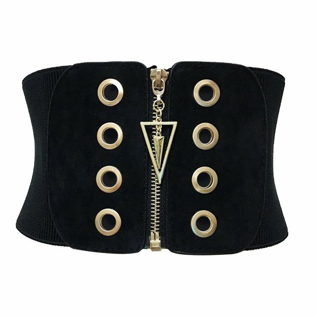 Women High Waist Slimming Ultra Wide Tummy Soft Corset Belt Black Body Shaping