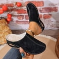 thumbnail image 5 of YOUYEDIAN Leather Orthopedic Shoes for Women Slip-On Nurse Shoes Fashion Round-Toe Wedge Heel Thick-Soled Comfortable Arch Support Walking Mules (Black, 6.5 Wide（EU-37）), 5 of 7