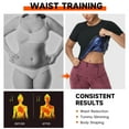 thumbnail image 3 of MISS COCOLI Waist Trainer Sauna Vest for Women Workout Vest Sweat Suit Body Shaper Short Sleeve Compression Shirt, 3 of 9