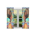 thumbnail image 2 of Mkhert African Woman Blackout Window Curtain Kitchen Curtain 26X39 Inch, 2 Panels, 2 of 3