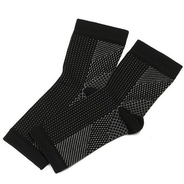 kurtrusly Women Anti Fatigue Ankle Protection Nylon Breathable Compression Sleeve Socks