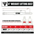 thumbnail image 6 of Weight Lifting Belt Leather - FISTRAGE Powerlifting Belt for Men & Women - Gym Back Support for Squats, Deadlifts - Fitness Training Belt with Wrist Wraps, 6 of 7