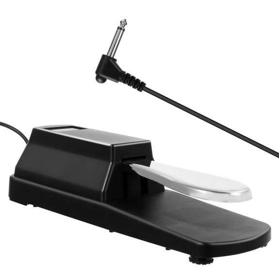 WEUVEB Black Universal Foot Damper Pedal for Electronic Keyboard Digital Piano Use