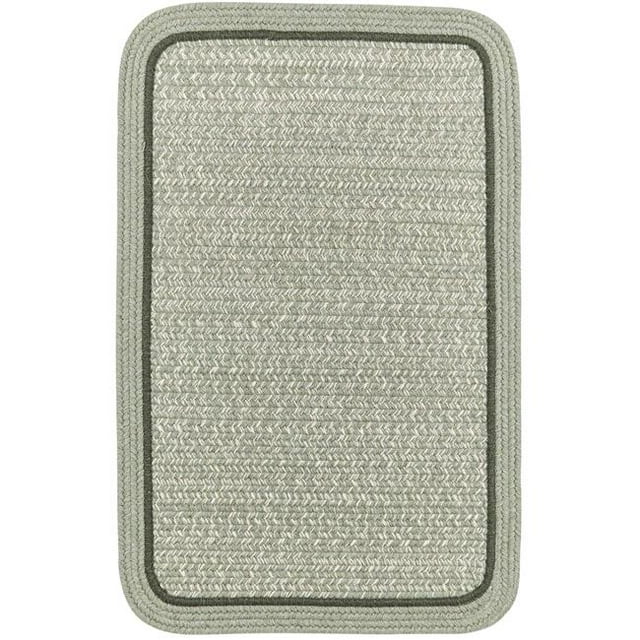 Rhody Rug CC68R096X132S 8 x 11 ft. Casual Comfort Mistletoe Banded Braided Rug, Rectangle