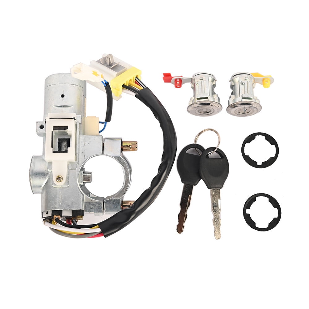 Ignition Switch and Door Lock Cylinder Set for 1999-2003 Nissan Frontier & 2000-2004 Nissan Xterra