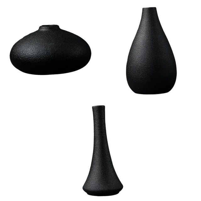 3 Piezas de Centro de Escultura de Maceta de Cerámica para Sala de de Oficina Soledad floreros decorativos