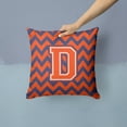 thumbnail image 2 of Monogram Letter Chevron Fabric Decorative Pillow, 2 of 4