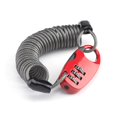 thumbnail image 1 of Candado de combinación antirrobo Rojo Verde 3 dígitos cable 90 cm Rojo, 1 of 1