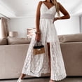 thumbnail image 4 of Casual Playsuit fruncido Sexy mujer trajes de una pieza Smocking cuello en V sin espalda H FLhrweasw Nuevo, 4 of 7
