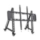 thumbnail image 5 of Soporte de TV móvil de baja altura, carrito para de piso, ahorro de espacio, estable, ángulo de visión ajustable para salas de reuniones, conf 55 pulgadas a 85 pulgadas, 5 of 8