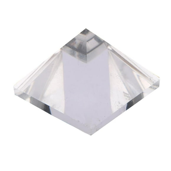 DOLITY Nature Crystal Pyramid Clear White Crystal for Xmas Home Car Decoration -2cm White 2cm