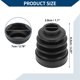 thumbnail image 4 of Kit de Bota de Junta CV No.3287A9 con Abrazaderas para PEUGEOT 1007 2005-2009, Bota de Junta de Velocidad Constante Interior, Goma Fuerte y Duradera, 1 Juego Negro, 4 of 7