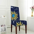 thumbnail image 4 of Mysterious Religion Dining Chair Slipcovers Chair Protectors Seat Covers For Dining Room Hotel Kitchen Shining Star Blue, 4 of 8