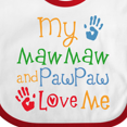 thumbnail image 4 of Inktastic Mawmaw and Pawpaw Love Me Boys or Girls Baby Bib, 4 of 4