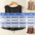 thumbnail image 3 of mfyjkho Camisetas Sin Mangas Para Hombre, Camisola De Mujer De Imitación De Lino Y Botones Con Cuello Redondo Plisado Sin Mangas Tops Para Mujer Xl, 3 of 9