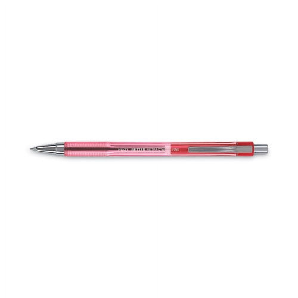 Better Ballpoint Pen, Retractable, Fine 0.7 Mm, Red Ink, Translucent Red Barrel, Dozen | Bundle of 10 Dozen