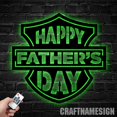 thumbnail image 4 of Craftnamesign Custom Happy Father's Day Metal Art LED , Personalized Father Name Sign, 4 of 5