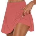 thumbnail image 2 of Feancey Women's Golf Skirts,Athletic Skorts for Women Tummy Control Tennis Skirts Summer Stretchy High Waisted Golf Skort Watermelon Red L, 2 of 6