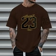 thumbnail image 2 of Razzly Size Small Mens Tops Loose Fit T Shirts for Men T Shirt Folder Board Pack of Mens T Shirts Night Shirts for Men Sleepwear Mens Big And Tall Tee Shirts Medium Shirts for Men Men(Brown,3XL), 2 of 7