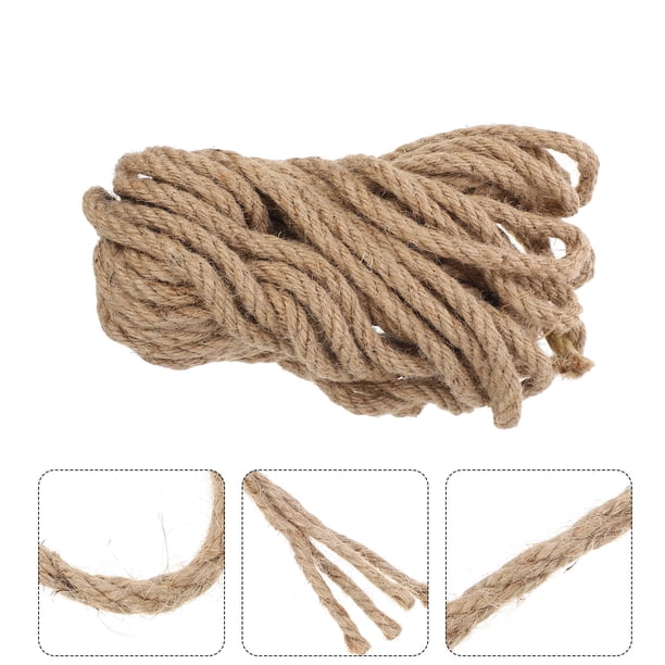 Phenofice Cuerda De Yute Natural Gruesa Para Manualidades Y Color Marrón Resistente Y