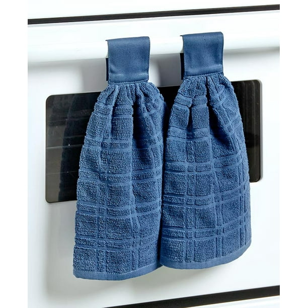 Sets Of 2 Hanging Kitchen Towels Indigo Walmart Com Walmart Com