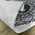 thumbnail image 5 of Ambesonne Ying Yang Place Mats Set of 4, Bohemian Mendi Art, Standard Size, Charcoal Grey White, 5 of 6