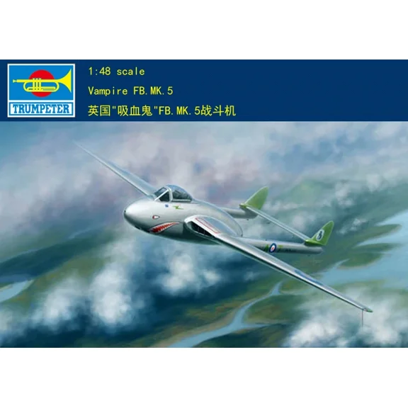 Trumpeter model 02874 1/48 VAMPIRE FB.MK.5 Plastic model kit