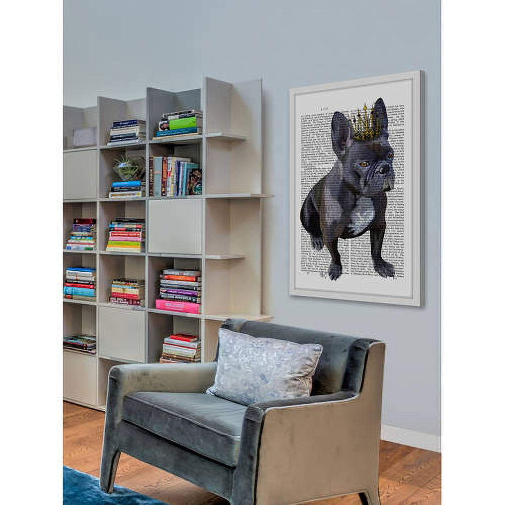 Marmont Hill "French Bulldog King" Framed Painting Print