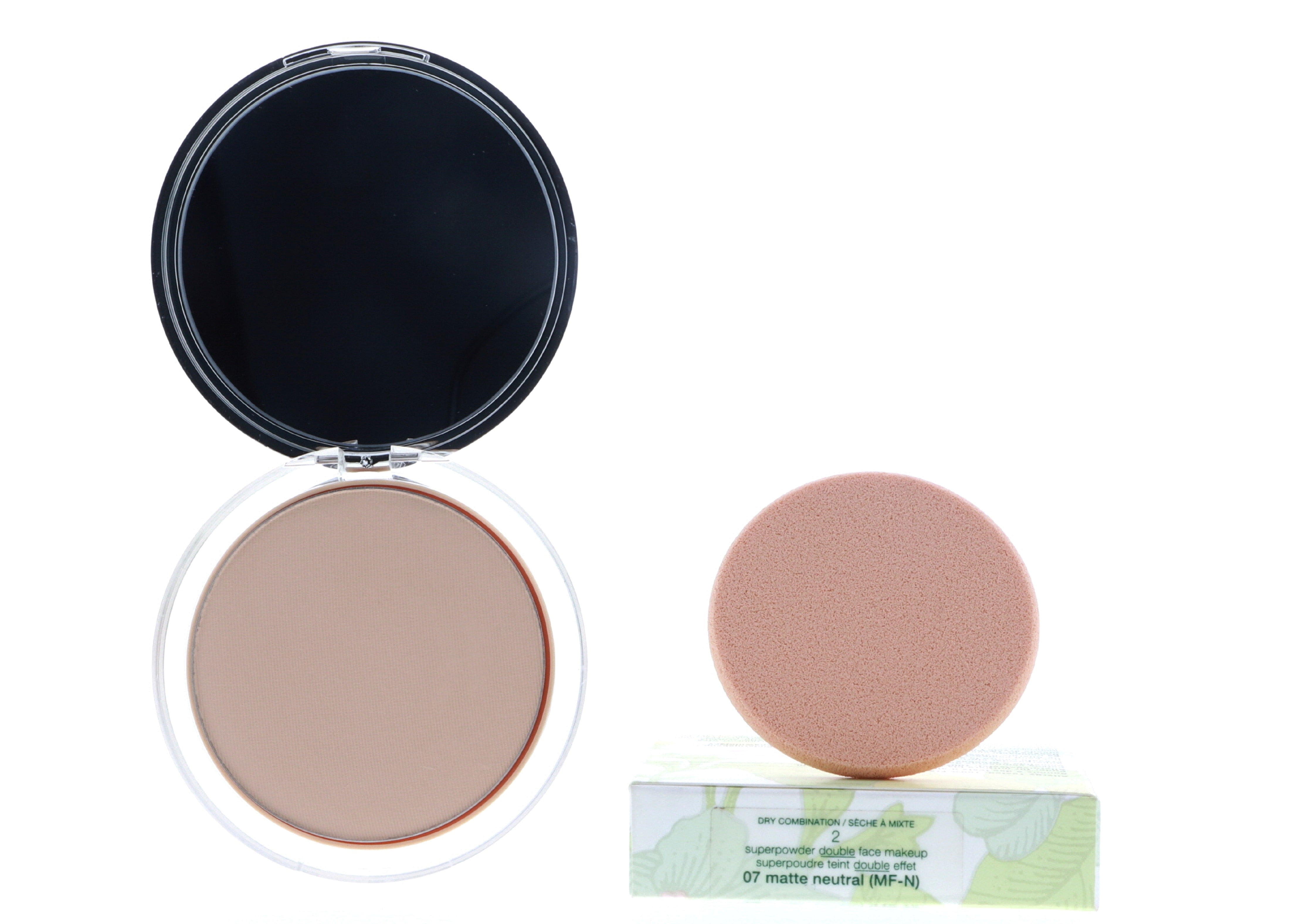Clinique Superpowder Double Face Makeup, No.07 Matte Neutral, 0.35 oz