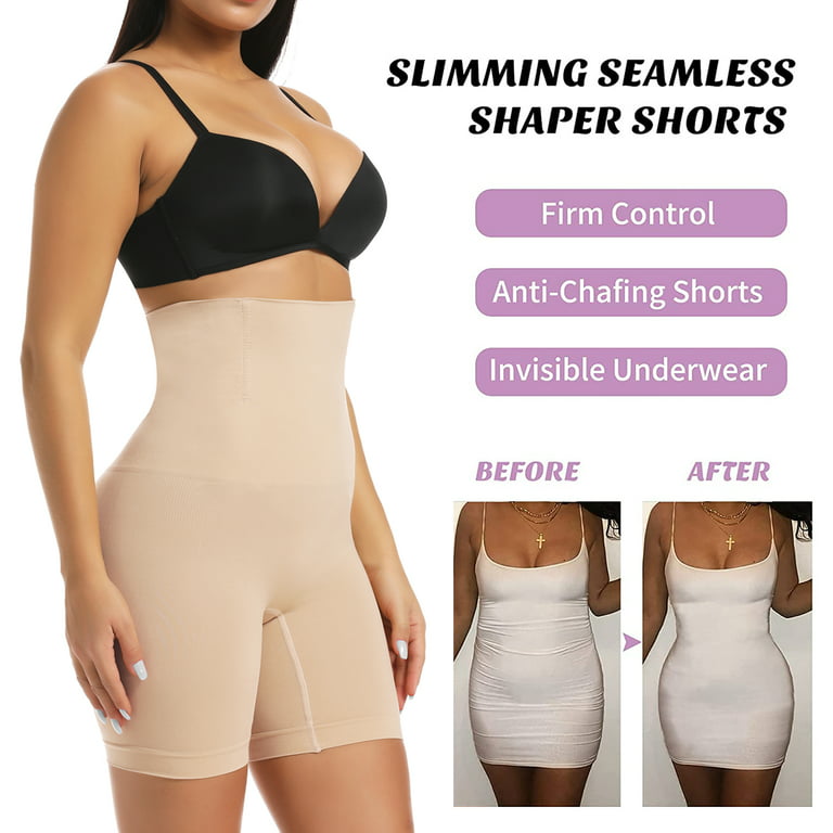 Tummy Control Shapewear Shorts for Women High Waisted Body Shaper Panties  Slip Shorts Under Dresses Thigh Slimmer