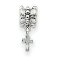 thumbnail image 2 of Fancy Bead White Sterling Silver Themed 20 mm 6.36 Reflections Cross Dangle Bead, 2 of 3