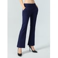 thumbnail image 3 of ALWAYS Women’s Bootcut Yoga Pants with Pockets – High Waist Stretch Work Pants Flare Leg Comfy Lounge Fit Navy X Large, 3 of 6