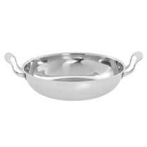 HUBERT® Wok Pan Stainless Steel - 12 1/2" Dia x 3 3/8" H