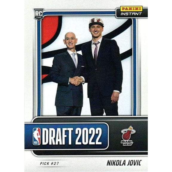 NBA 2022-23 Instant Draft Night Basketball Nikola Jovic Trading Card (#27 Pick) #DN22