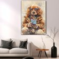 thumbnail image 5 of English Cocker Spaniel Dog Siting On Toilet Poster Unframe, English Cocker Spaniel Dog Canvas Frame Ready to Hang - Canvas Art Wall Decor - Gifts For Women, 5 of 6