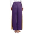 thumbnail image 4 of Doomiva Women's Praise Dance Palazzo Pants Metallic Patchwork Wide-Leg Trousers for Liturgical Dance Purple S, 4 of 7
