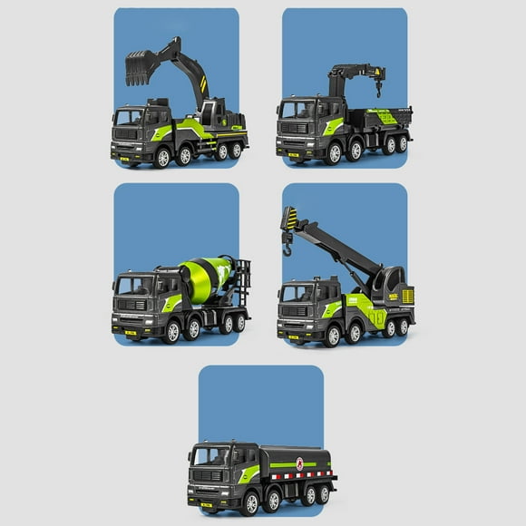 Xihbxyly Artículos En Exceso Liquidación Todo Cemento Cemento Metal Fundido a Presión, Excavadora, Vehículo de Construcción, Juguete para Niños, Camión de Construcción, Vehículo de Juguete para Niños