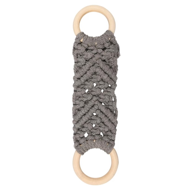 Anillo Colgador de Toalla de Algodón Porta Toallas Cocina Toalla Tejida Decorativa
