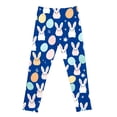 thumbnail image 5 of shoper Easter Day Graphic Leggings High Waisted Yoga Pants for Girls Workout Running Sports Stretch Trousers Cute Printed Girls Stretch Leggings 3-14 Years Navy, 5 of 5