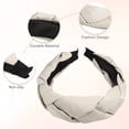 thumbnail image 3 of Solid Wide Headbands Non-slip Fashion Light Khaki Hair Hoop 0.35inch Wide for Girl Women, 3 of 6