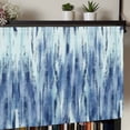 thumbnail image 5 of Navy Blue Vintage Rod Pocket Curtain Valance, Stripes Painting Retro Abstract Art Farmhouse Window Valance for Living Room, Bedroom, Kitchen 60"W x 18"L, 5 of 9