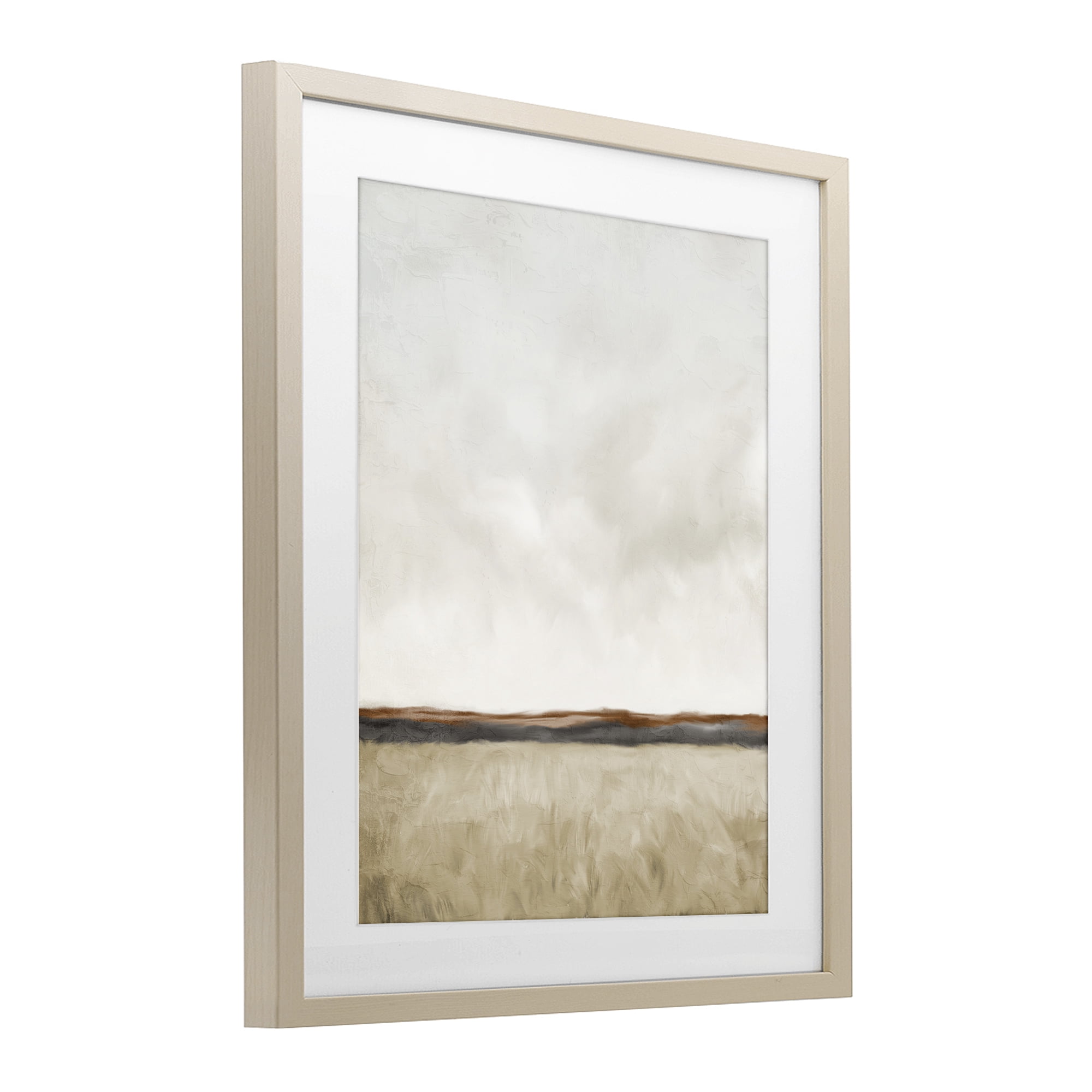Stupell Industries Distant View in Neutrals Birch Framed Print Under Glass, design by Kim Allen
