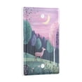 thumbnail image 2 of Yayeee Blank Wall Plate Cover 1-Gang 4.5"x2.7" Home Unused Decorative Outlet, Green Night Deer, 2 of 7