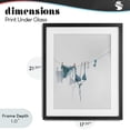 thumbnail image 4 of Stupell Industries Contemporary Teal Bikini on Clothesline Black Framed Print Under Glass, 17 x 21, by Ziwei Li, 4 of 8