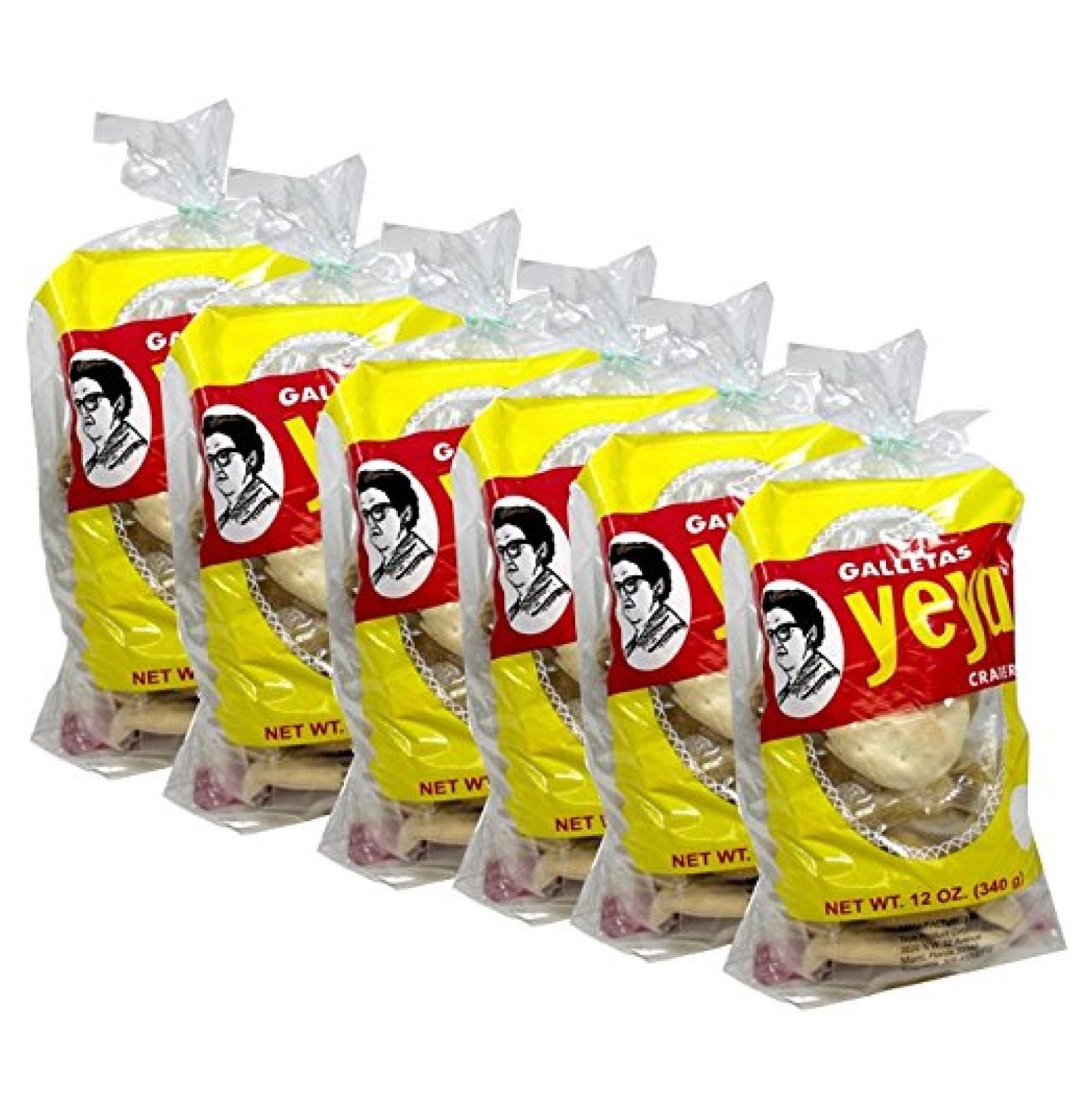 Yeya Cuban Crackers. 12 oz bag. Pack of 6 bags