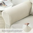 thumbnail image 4 of Set of 2 Jacquard Stretch Sofa Armchair Armrest Covers Anti-Slip Furniture Protector Armrest Slipcovers for Sofa Recliner with Free Fixing Tools Twist Pins, 4 of 6