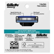 Gillette Mach3 Razor Blade Refills, 10ct Razor Cartridges with Lubrication Strip, 3-Blade Razor