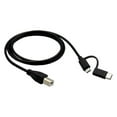thumbnail image 5 of Cable OTG de teléfono inteligente a impresora, cable micro USB y tipo C a USB-B, cable de datos, 5 of 5