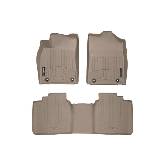 WeatherTech Custom Fit FloorLiners compatible with 2013-2015 Lexus ES - 1st & 2nd Row, Tan