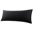 thumbnail image 1 of PiccoCasa 100% Cotton Body Pillowcases Soft Envelope Closure Black 20"x72", 1 of 7